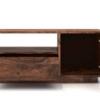 REKHA ART AND CRAFT Solid Sheesham Wood TV Cabinate TV Stand with Storage Space for Home | TV Cabinate Set Top Box Space, TV Unit for Living Room Hall Bed Room | Colour - Teak Finish - Image 6