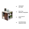 ABOUT SPACE Portable Wooden Centre Table , End & Sofa Side Table , Bed Side Table , Corner Coffee Table with Solid Finish Space Saving Furniture with Storage for Living Room , Bed Room , Balcony for Home Decor (50 x 50 x 52 cm) - Image 10