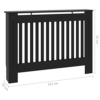 Radiator Cover Freestanding,Preservative,Decorative Radiator Cover Display Stand Plant Flower Pot,Heating Cabinet, Modern Hall Furniture ，Black 44.1"x7.5"x31.9" MDF - Image 9