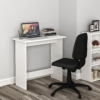 NE Furniture Modern White Desk Work from Home Table, Home Office Computer Table, Kids Study Desk Office Table, Wood Table(80x40 cms) (White) - Image 2