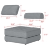 FORESTER FURNITURE Grey Color Single Sofa for LIVINGROOM Bedroom Hall Grey Color - Image 10