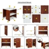ABOUT SPACE Portable Wooden Centre Table , End & Sofa Side Table , Bed Side Table , Corner Coffee Table with Solid Finish Space Saving Furniture with Storage for Living Room , Bed Room , Balcony for Home Decor (50 x 50 x 52 cm) - Image 4