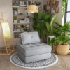 FORESTER FURNITURE Grey Color Single Sofa for LIVINGROOM Bedroom Hall Grey Color - Image 2