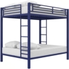 Unqiue Handicraft Full Bunk Bed for Kids, Metal Frame with Ladder (Blue) (Glossy) - Image 4