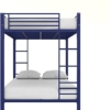 Unqiue Handicraft Full Bunk Bed for Kids, Metal Frame with Ladder (Blue) (Glossy) - Image 3