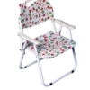 AMAZE" Folding Baby Kids Children Printed Portable Outdoor Study Dining Furniture Play Group Table-Chair Set (Strawberry) - Image 5