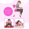 Sunbaby Kids Chair (Height Adjustable/Flexible) Strong Frame, Study Chairs, Portable, Kids Furniture Broad Wide Seating, Correct Posture Supports Back Ergonomic Design (Pink) - Image 4