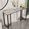 ANASIA HANDICRAFTS Modern Entryway Hall Furniture Console Table Metal Frame - Image 4