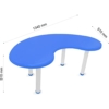 eHomeKart Playtool Fish Table - Front Round Table for Kids - Perfect for Home and School - (53 x 20 x 20 inches) - Colour May Vary - Image 3