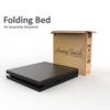 Honey Touch® Metal Folding Bed Single Size with Single Layer Mattress for Sleeping Guest Bed Easily Storable(3x6 ft, Black) - Image 6