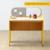 Smartsters Engineered Wooden Study Table | Study Table with Pin-up Board & White Board | Kids Study Table for 4 to 10 Years | Rockstar Study Table for Kids | 40X37X24 Inches, Yellow - Image 4