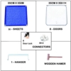 R.K. International 8 Plastic Small Sheet Wardrobe Storage Rack for Kids , Blue - Image 6