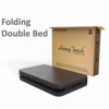 Honey Touch Double Bed | Foam Mattress Included | Folding Style No Assembly Required (Black,4ft x 6.25ft,with Headboard,Metal) - Image 6