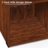 ABOUT SPACE Wooden Cabinet - 3 Tier Engineered Wood DIY Storage Cabinet for Living Room with Magnetic Door, Space Saving Furniture for Home, Kitchen (Oak Red - L 1.5 x B 1.2 x H 3.5 ft) - Image 7