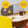 Smartsters Engineered Wooden Study Table | Study Table with Pin-up Board & White Board | Kids Study Table for 4 to 10 Years | Rockstar Study Table for Kids | 40X37X24 Inches, Yellow - Image 5