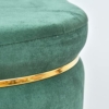 ShadowKart Ottoman Pouffes Stool for Living Room Mudda Sitting Furniture Footrest Seat Pouffe Puffy Foam Stool Footstool for Office Home Decor, 16x16x17 Inch, Green - Image 7