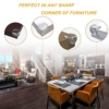 SYJBUH Round Edge Guard for Furniture Kids Safety Corner Guard for Dressing Table, Bed Corner, Dining Table Transparent Plastic Baby Safe Guard for Sharp Edges Set of 1 (4 pc) - Image 6