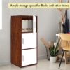 ABOUT SPACE Wooden Cabinet - 3 Tier Engineered Wood DIY Storage Cabinet for Living Room with Magnetic Door, Space Saving Furniture for Home, Kitchen (Oak Red - L 1.5 x B 1.2 x H 3.5 ft) - Image 5