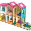 Toyshine Big Size Wooden DIY Doll House for Kids with Furniture, Dolls, Side Garden and Much More! Play House Learning Toy for Girls Boys 3 4 5 6 7 Year Old Birthday Gift Dollhouse - Image 6