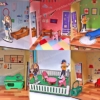 Toyshine Big Size Wooden DIY Doll House for Kids with Furniture, Dolls, Side Garden and Much More! Play House Learning Toy for Girls Boys 3 4 5 6 7 Year Old Birthday Gift Dollhouse - Image 7