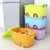 STAR WORK Plastic 25 Liters/Toy Storage Boc Large Size/Toy Storage Organiser/Toy Basket Storage For Kids/Toy Basket Storage Box For Kids Big Size(Pack Of 3 / Stackable/Wheels/Locking Lid&Handle)Blue - Image 3