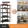 JD Fresh 5 Tier Shelf Iron Rack for Storage, Metal Rack Shelves for Storage, Foldable Steel Shelf Rack for Storage Multipurpose, Storage Rack, Metal Racks and Shelves - Image 8