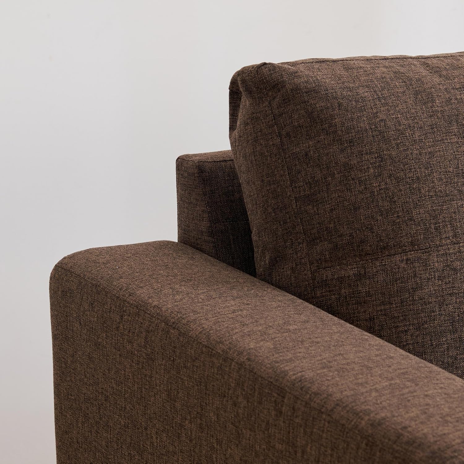 Home Centre 6 Seater Berry Fabric Sofa|Fabric Sofa Set for Living Room|(Brown)|2 Year Warranty - Image 6