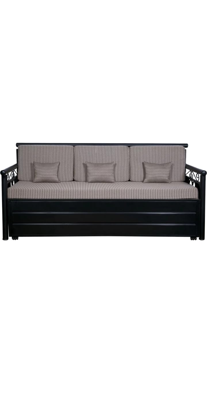 Shree ASHAPURA Steel Furniture Metal Sofa Cum Bed with Hydraulic Storage - Black Color (Texture Finish) Powder Coating (Single (6 x 4)) - Image 2