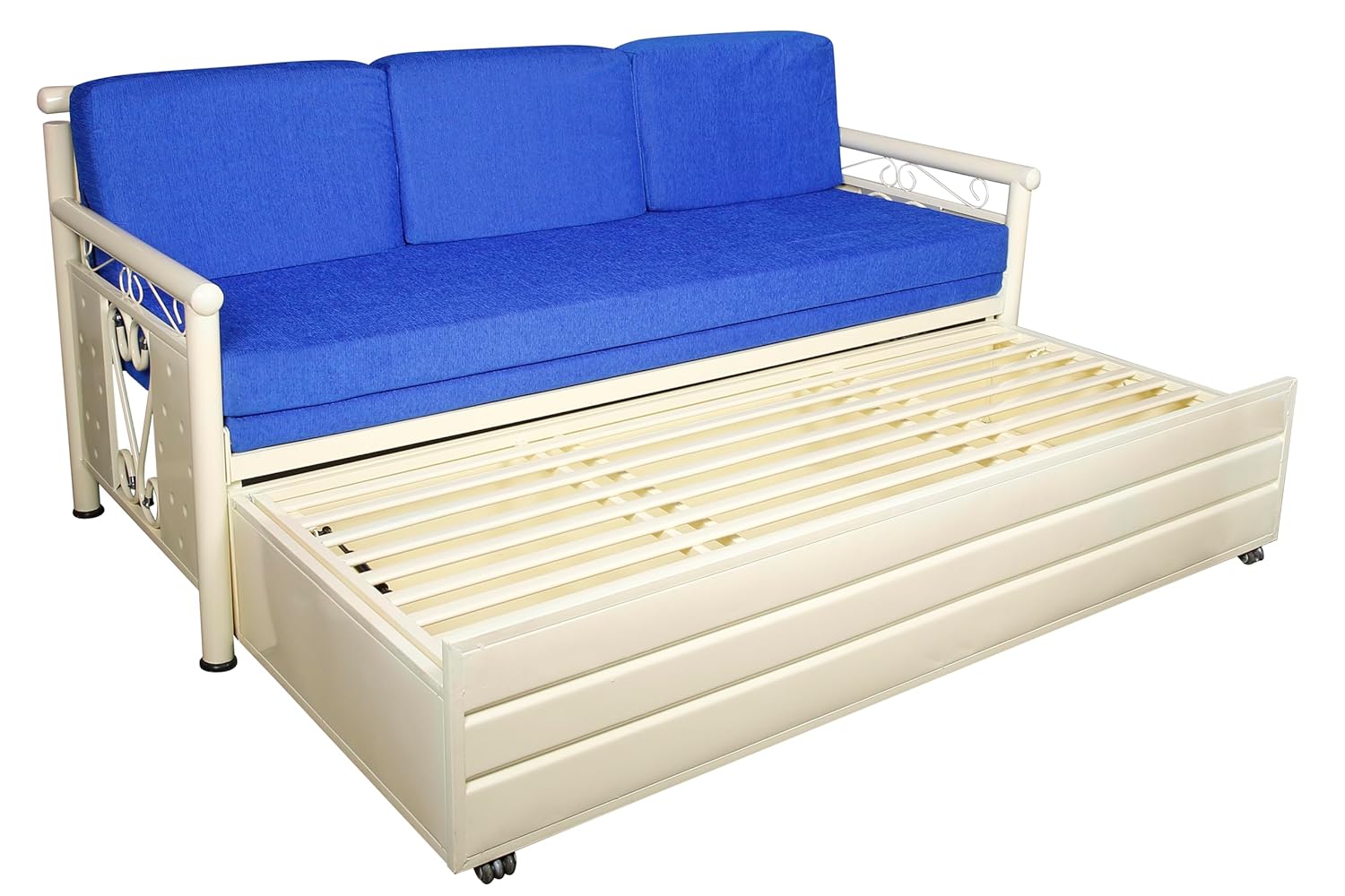 3 Seater Metal Sofa Cum Bed with Hydraulic Storage for Living Room (King (6 x 6)) - Image 10