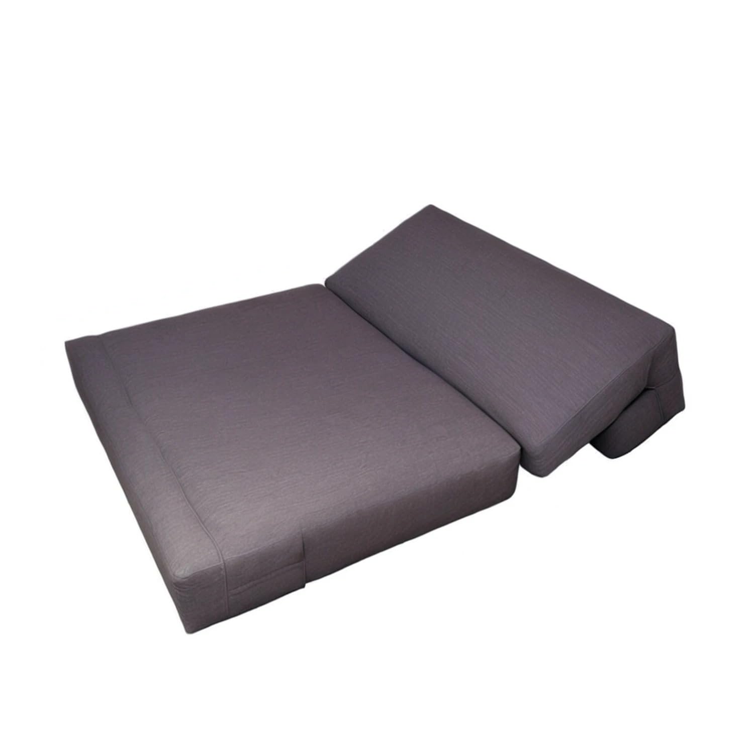 PUM PUM 2 Seater Sofa Cum Bed | EPE Foam Foldable Couch with Washable Cover | 36 Inch Width Compact Sleeper for Home & Guest Room,Grey - Image 4