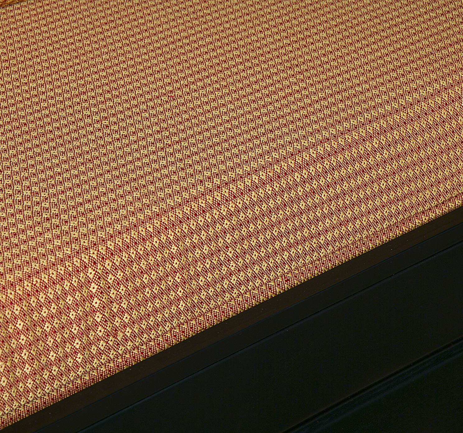 IK Traders Metal 3-Person Sofa Cum Bed with Hydraulic Storage Cotton Fabric Washable Cover - (Orange & Golden Pattern) Single Size (6 X 4) by- IK Traders - Image 10