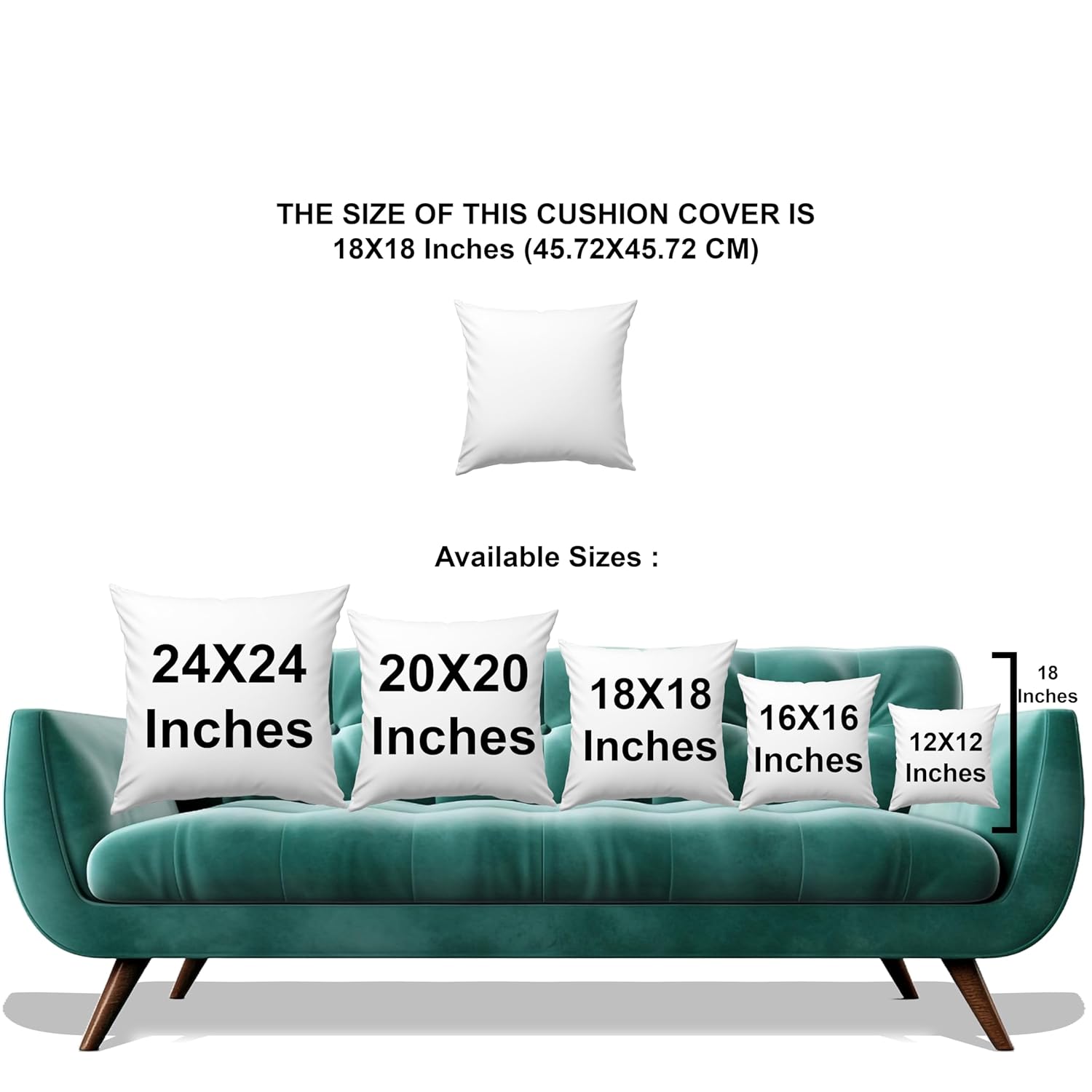 Amazon Brand - Umi Decorative Satin Sofa Cushion Covers Set of 5, 18 Inch x 18 inch, Sofa Pillow Cover, Multicolor, Geometrical Design, Zipper Closure (Turkey, 18X18 Inches) - Image 4