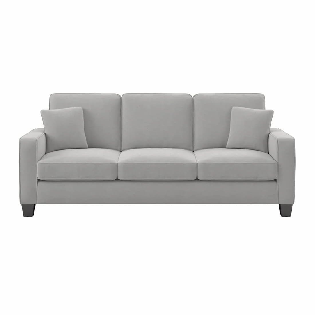 Torque Moscow 3 Seater Fabric Sofa (Light Grey) 3 Person Sofa, Wooden Sofa Set,Couch for Living Room Furniture | 3 Years Warranty - Image 6