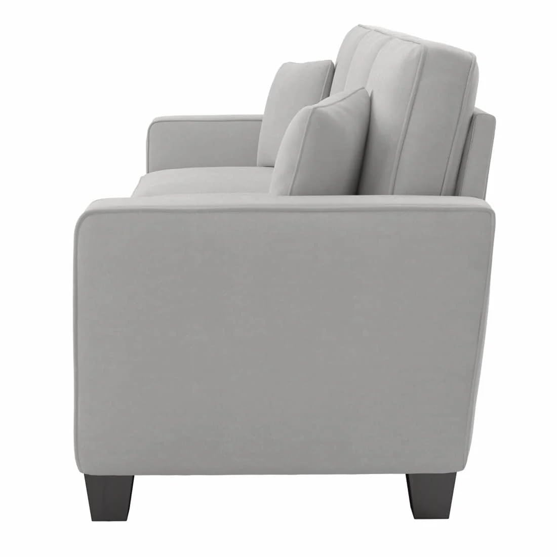 Torque Moscow 3 Seater Fabric Sofa (Light Grey) 3 Person Sofa, Wooden Sofa Set,Couch for Living Room Furniture | 3 Years Warranty - Image 8