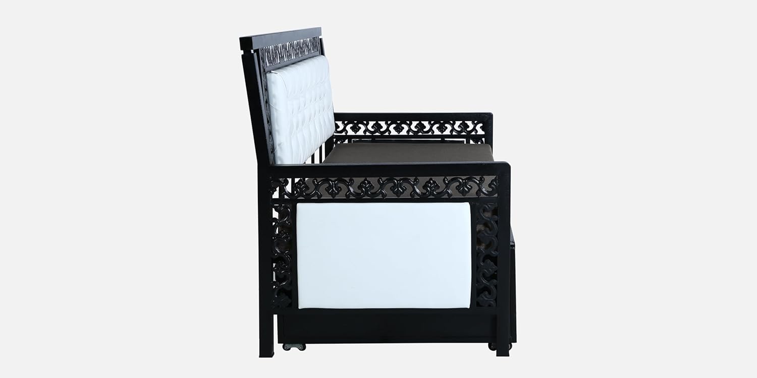 Carbin 3 Seater Metal Sofa Cum Bed with Hydraulic Storage | Single Size Sofa Cum Bed | 3 Seater Sofa Set, Metal Sofa Set for Living Room (Steel Gray, Single) - Image 9