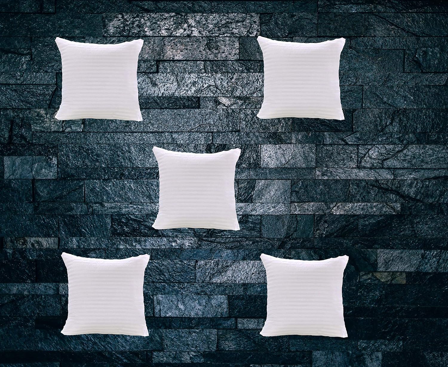 JDX Cushions | Hotel Quality Premium Fibre Sofa Cushions Set of 5 | Cushion 16 inch x 16 inch | Sofa Pillow,Cushion,Cushions for Sofa, Cushion Pillow,Sofa Pillow,Cushions for Bed (Color Off White) - Image 3