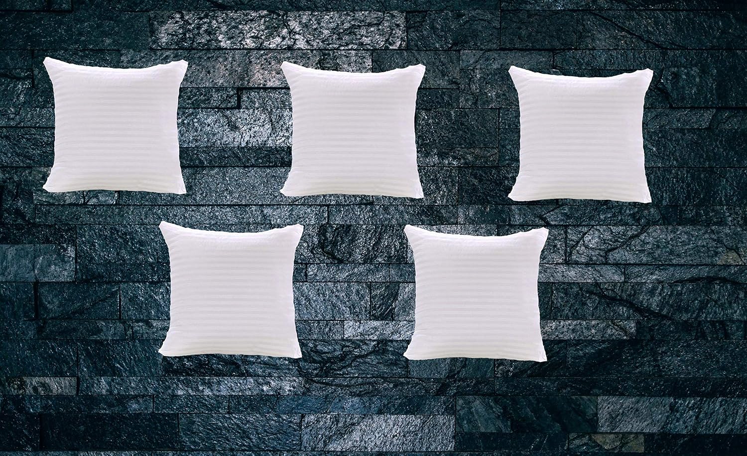 JDX Cushions | Hotel Quality Premium Fibre Sofa Cushions Set of 5 | Cushion 16 inch x 16 inch | Sofa Pillow,Cushion,Cushions for Sofa, Cushion Pillow,Sofa Pillow,Cushions for Bed (Color Off White) - Image 4