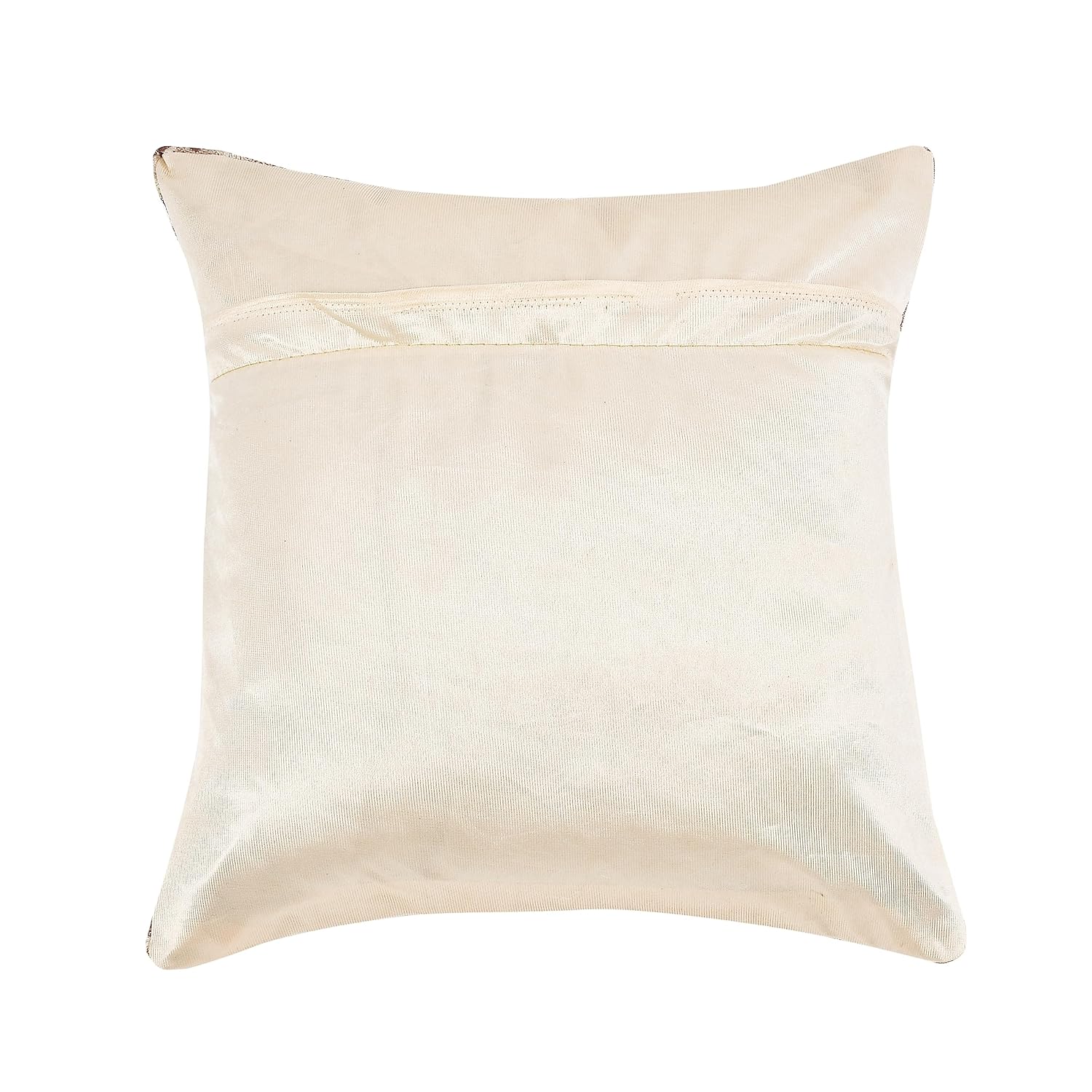 DECOMIZER Soft Velvet Fur Fabric Feather Print Decorative Faux Fur Cushion Covers 16X16 Inch Set Of 5 For Couch, Sofa, Bed, Design- Feather Gold Foil,Color- Off-White, 240 TC - Image 6