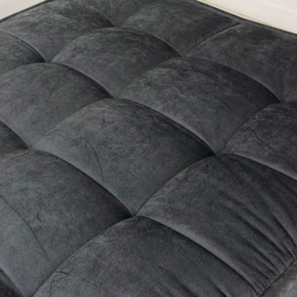 Sleepify Gaiety 3 Seater Fabric Sleeper Supersoft Sofa Cum Bed - (Grey) - Image 8