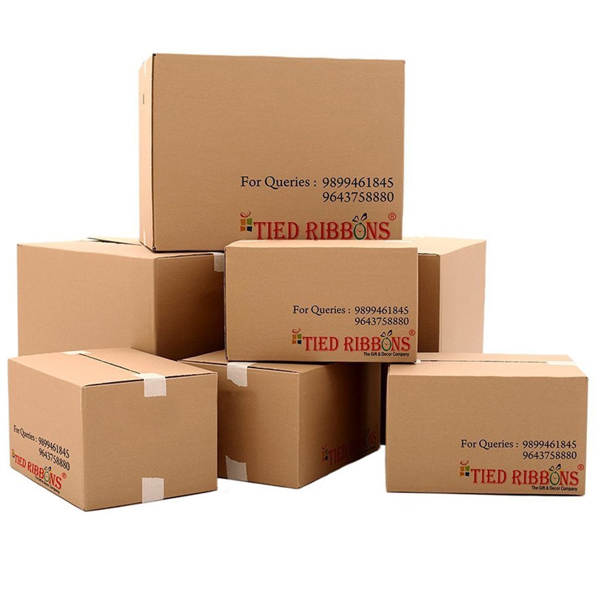 TIED RIBBONS Christmas Decorations Items Cushion Covers for Sofa Home Office - Set of 5 Printed Cushion Covers 16X16 Inch - Christmas Theme Cushion Cover - Christmas Decoration Items - Xmas Gifts - Image 3