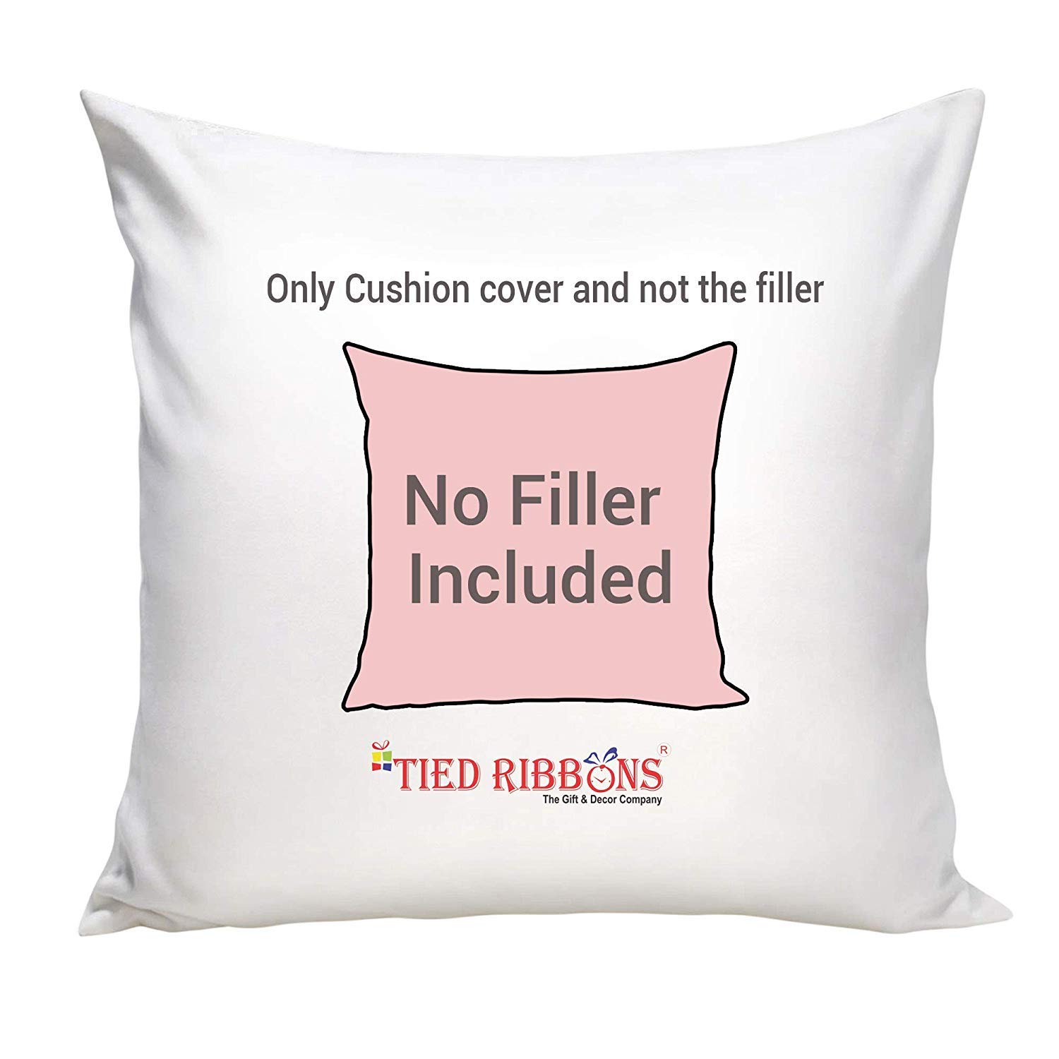 TIED RIBBONS Christmas Decorations Items Cushion Covers for Sofa Home Office - Set of 5 Printed Cushion Covers 16X16 Inch - Christmas Theme Cushion Cover - Christmas Decoration Items - Xmas Gifts - Image 4