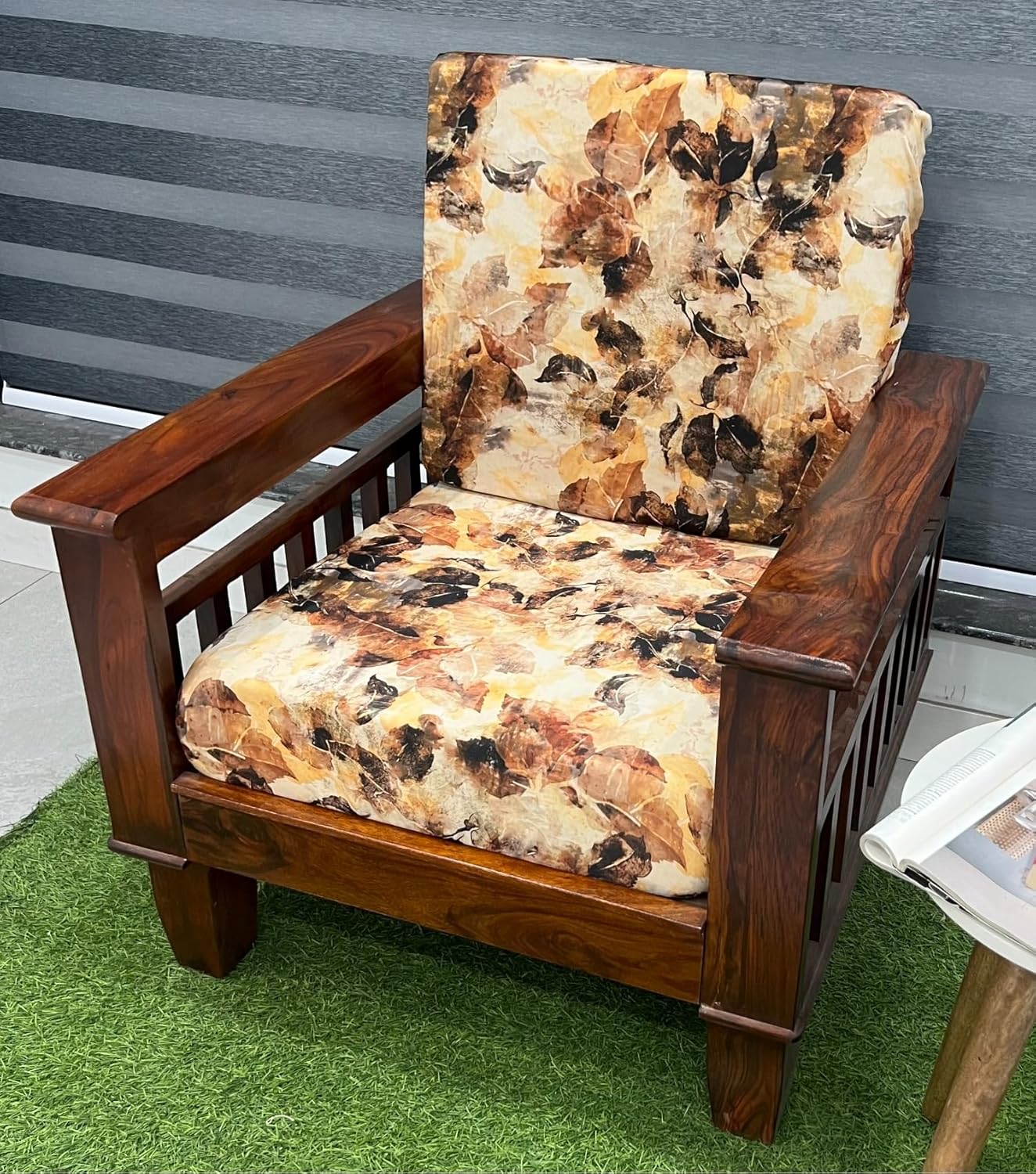 Stretchable/Spandex Printed Sofa Slip Cover, Pack of 6 Sofa seat Covers can use for livingroom, Couch, Wooden Sofas & Offices (Design 7) - Image 3