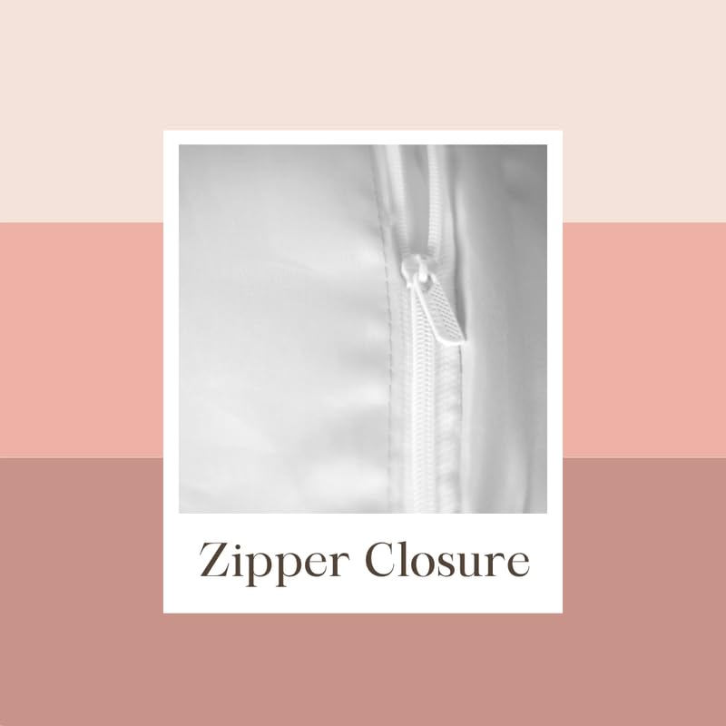 Decorative Satin Sofa Cushion Covers Set of 5, 24 Inch x 24 Inch 5 Piece, Sofa Big Cushion Pillow Cover, Multicolor, Floral Design, Zipper Closure (Floret, 24X24 Inches) - Image 8