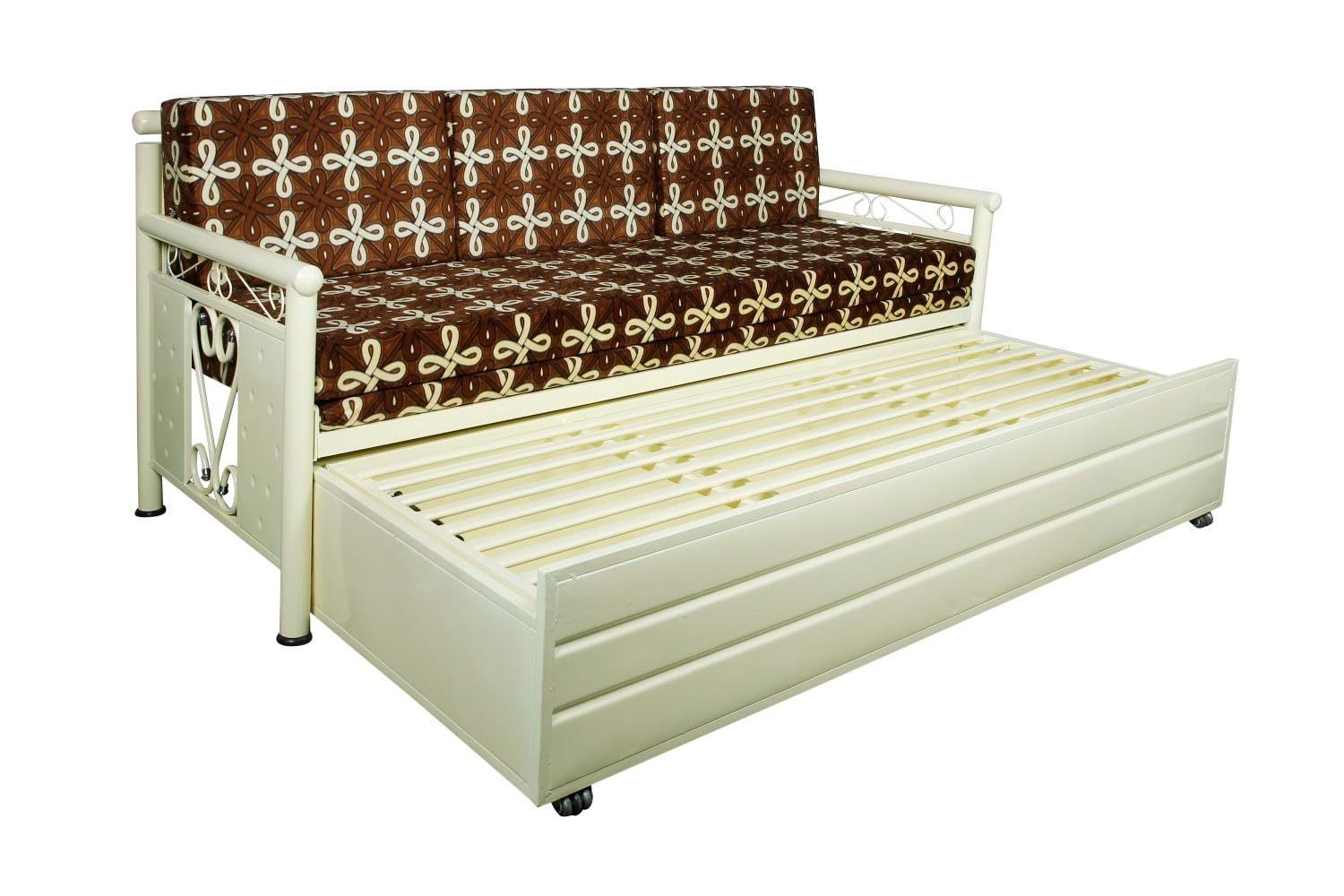 3 Seater Metal Sofa Cum Bed with Hydraulic Storage for Living Room (Black); Size: King - 6 x 6 - APICK4001 - Image 8