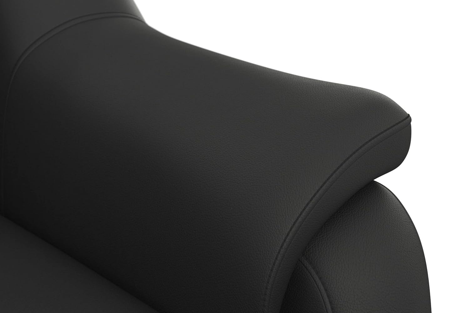 Fabrique nova 7 Seater Ushape Sofa Cum Bed Leatherette Sofa matt Black(LHS) - Image 6