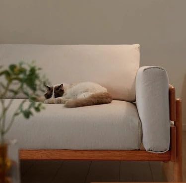 Goldview Furniture Wooden Sofa with Cushions – Modern Couch with Solid Wood Frame and Comfortable Upholstered Seating – Stylish Living Room - Image 6