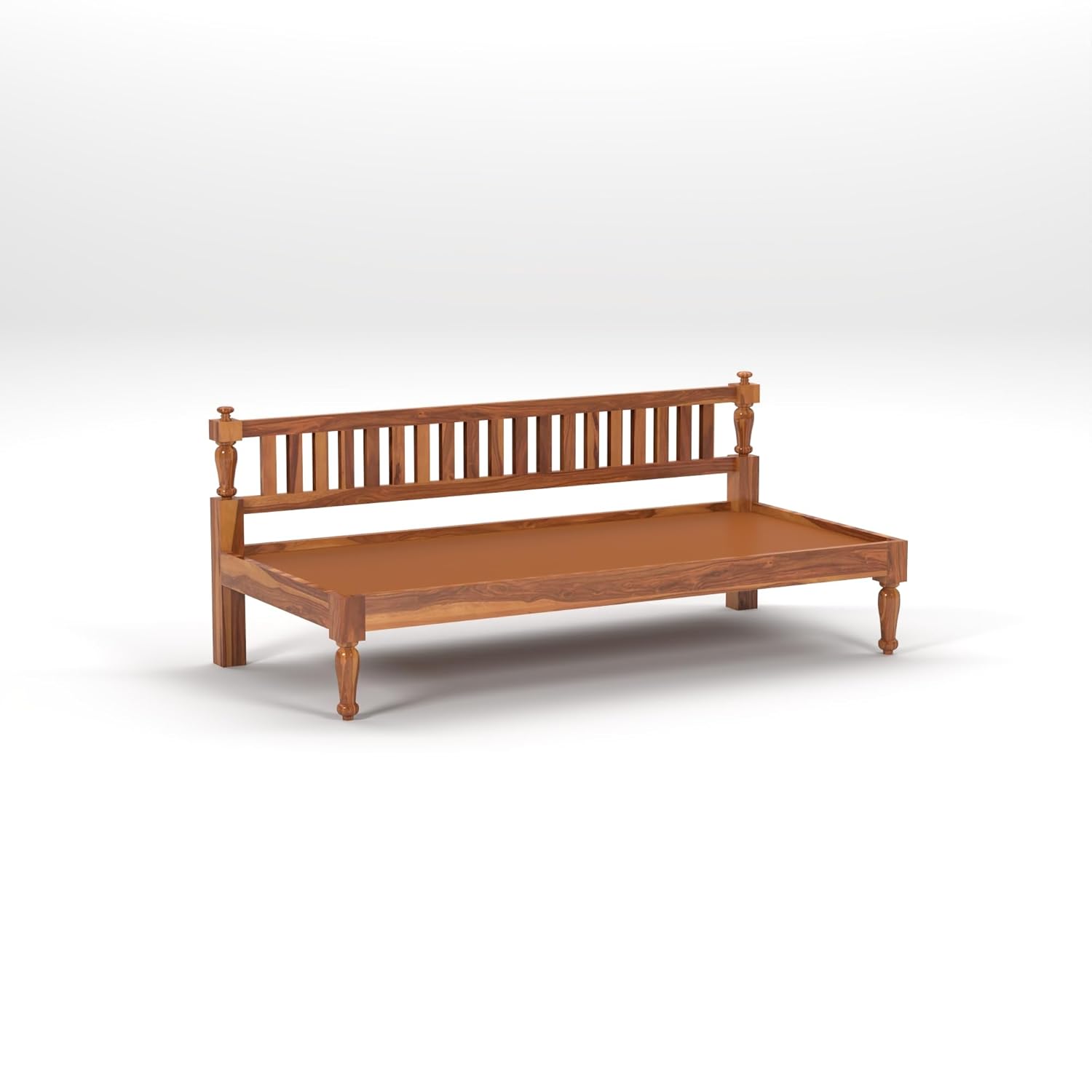 NATRAJ ART & CRAFT Wooden Couch Diwan Sofa Settee for Living Room and Office | Three 3 Seater Sofa | Sheesham Wood (Honey), Brown, 3-Person Sofa - Image 7
