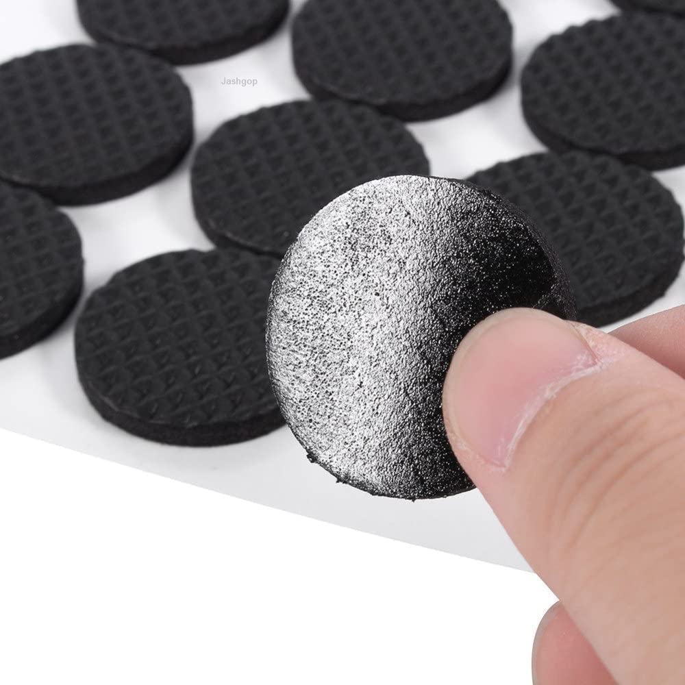 Furniture Pads Kit || Round Rubber Floor Protector Non Slip Furniture Pads Sofa Bed, Dining Table,Dining Chairs Balance Pad Noise Insulation Pad,3.5 CM, Black, 8 Pcs - Image 6