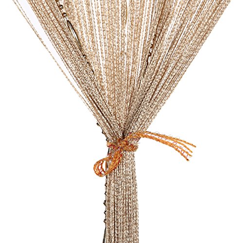 RAMCHA Golden String Curtain with Plastic Chains for Room, Living Area 6.5 Feet (1) - Image 7