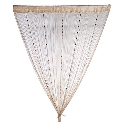 RAMCHA Golden String Curtain with Plastic Chains for Room, Living Area 6.5 Feet (1) - Image 4
